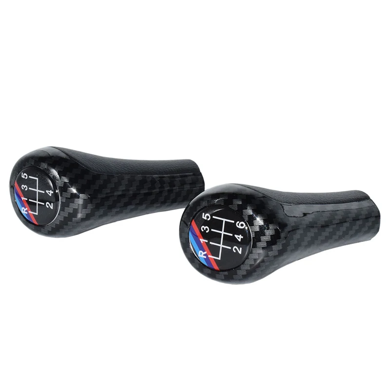Srxtzm Шестерни рукоятка рычага переключения передач для BMW E92 E91 E90 E60 E46 E39 M3 M5 M6 углеродного волокна 5 6 Скорость ручной Шестерни рычаг переключения 5 6 Скорость