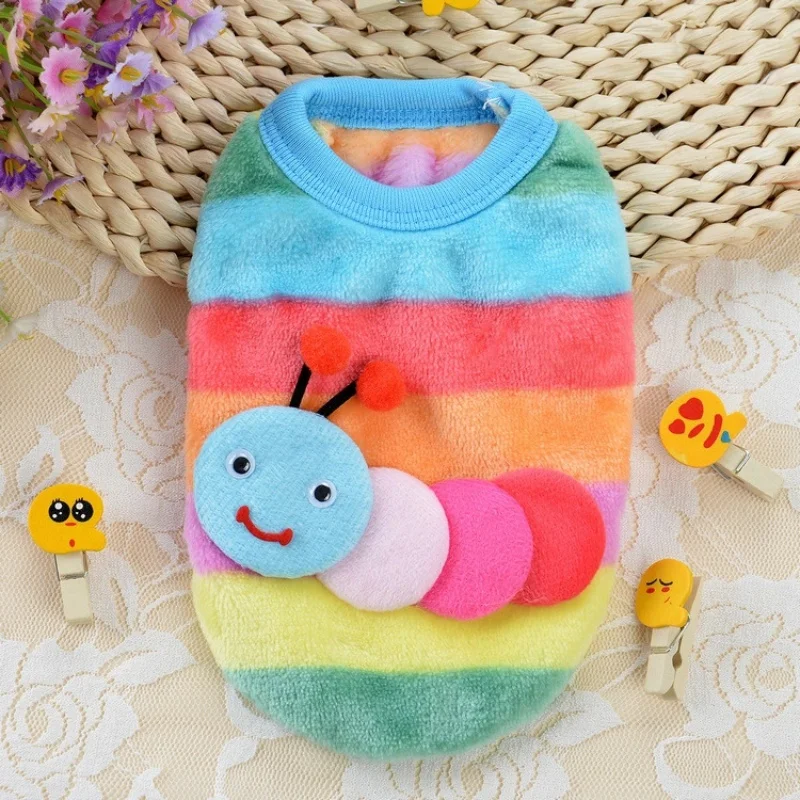 

Winter Vest Soft Warm Flannel Dogs Clothes for Small Dog Chihuahua Clothing Apparel Pet Cartoon Dog Puppy Cat
