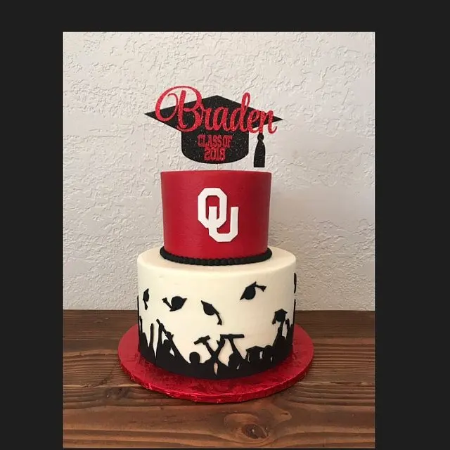 Cake Toppers 20pcs Glitter Congrats Cake Toppers Graduation