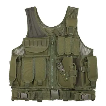 

600D Oxford Cloth Waterproof Tactical Vest Multi-functional Camouflage Military Amphibious High Quality Breathable Safety Vest