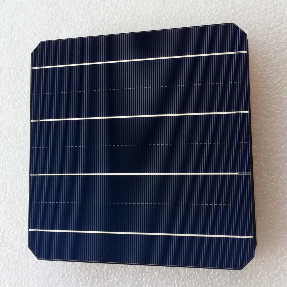 Панель солнечных батарей 21.6% Высокоэффективная А класс 156 мм 4BB монокристаллическая солнечная батарея 5,37 Вт/шт. достаточно мощная моно солнечная панель