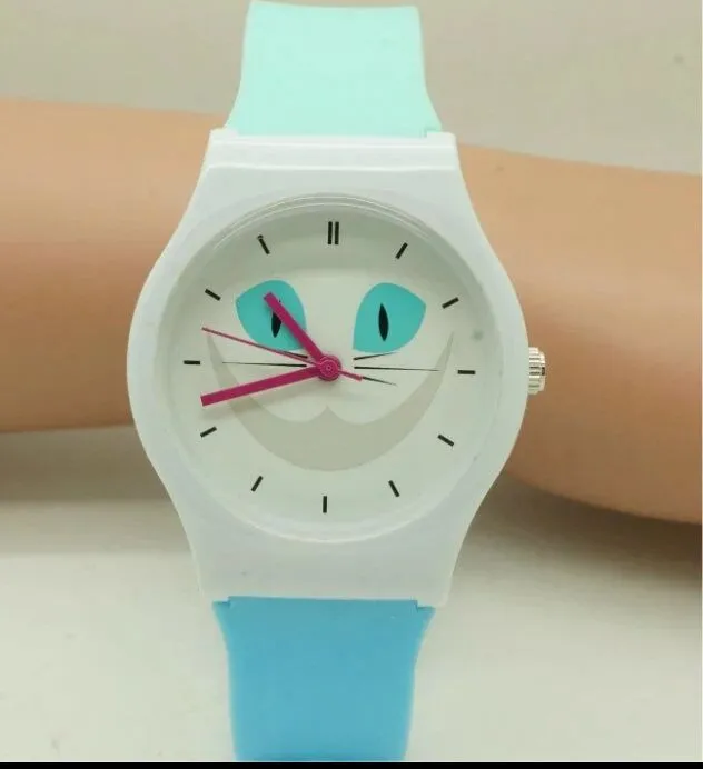 Новинка Для женщин Водонепроницаемость Cat Смотреть Мода для детей часы y18