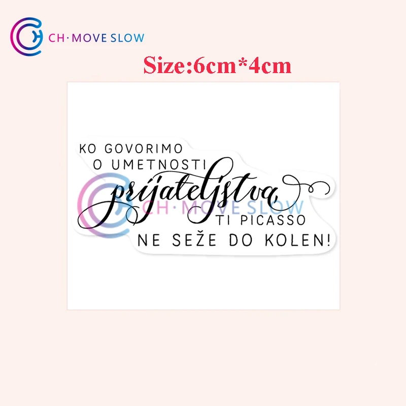 

CH Friendship Story Transparent Clear Silicone Stamp/Seal for DIY scrapbooking/photo album Decorative clear stamp sheets