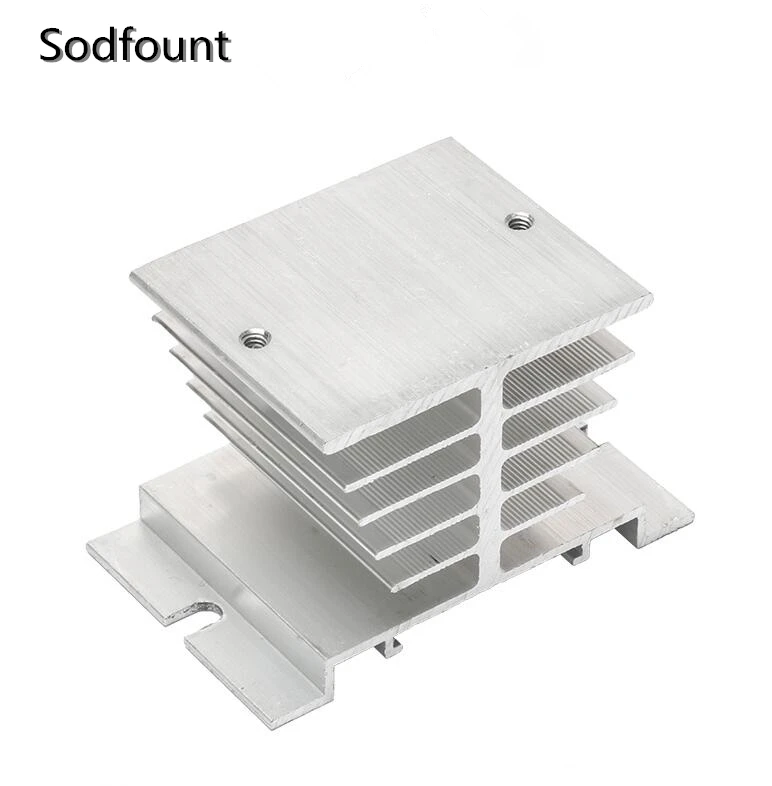 Aluminum Heat Sink for Solid State Relay SSR Small Heat Dissipation 10A-40A WC