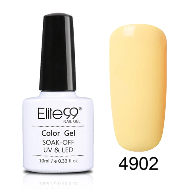 Elite99 10ml Macaron UV Gel Nagellack Hybrid Semi Permanent Nail art Maniküre Lack Tränken Weg Von Sommer Farbe Nagel gel Polnisch