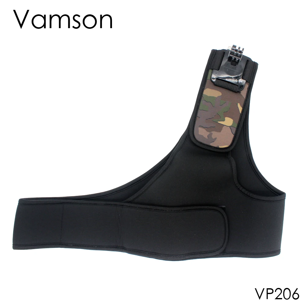 

Vamson for GoPro Accessories New Shoulder Harness Mount For Gopro Hero 4 3 3+ 2 1 for Xiaomi for Yi for SJ4000 Camera VP206