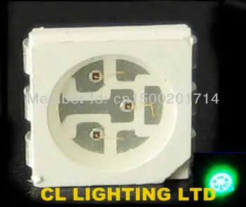 

(Taiwan chipset)GREEN 5050 SMT LED DIODE 3.0-3.5V 505-530NM 1000PCS HIGH BRIGHTNESS