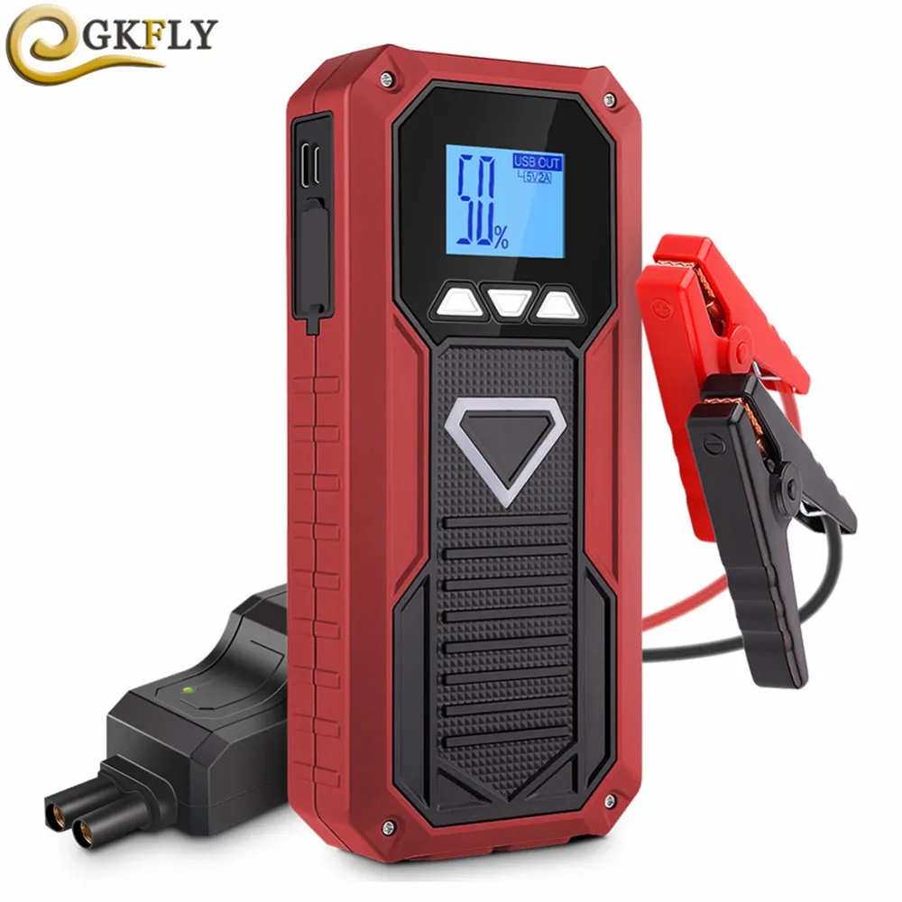 

High Quality Car Jump Starter 16000mAh Starting Device Power Bank Portable 12V 800A Peak Car Charger For Car Battery Booster LED