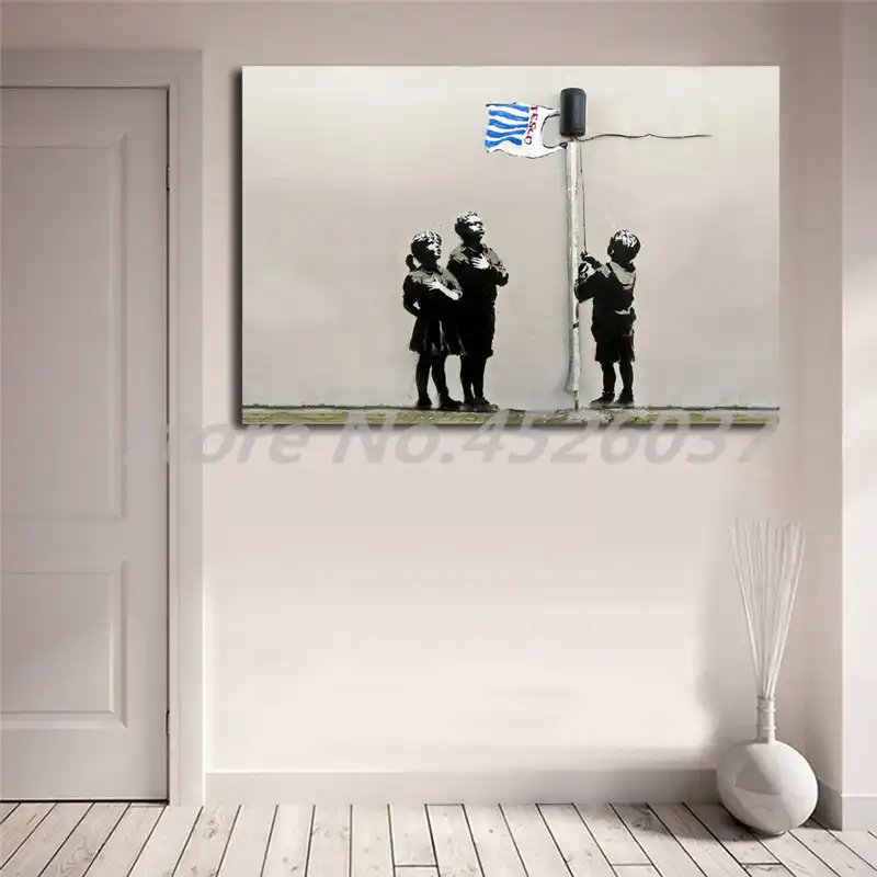 Calle Graffiti Carretera Essex Tesco Ninos Hd Pintura De La Lona