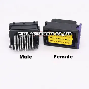 

5 Set/Lot FCI ECU Connector 24 Pin/Way Male And Female Housing Sealed Plug Socket 211PC249S8005/211PC249S8005