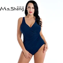 Одноцветный купальник размера плюс, пуш-ап, Цельный купальник, Ретро стиль, винтажные купальники, Женский Бандаж, купальник для женщин, 8xl