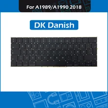New A1989 A1990 Replacement keyboard DK Danish Layout for Macbook Pro Retina 13″ 15″ A1989 A1990 Denmark Keyboard Mid 2018