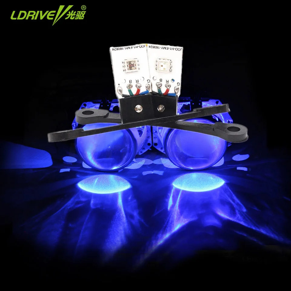 Лидер продаж! 2 шт./лот высокое качество новый светодиод Devil Eye Demon RGB цвет