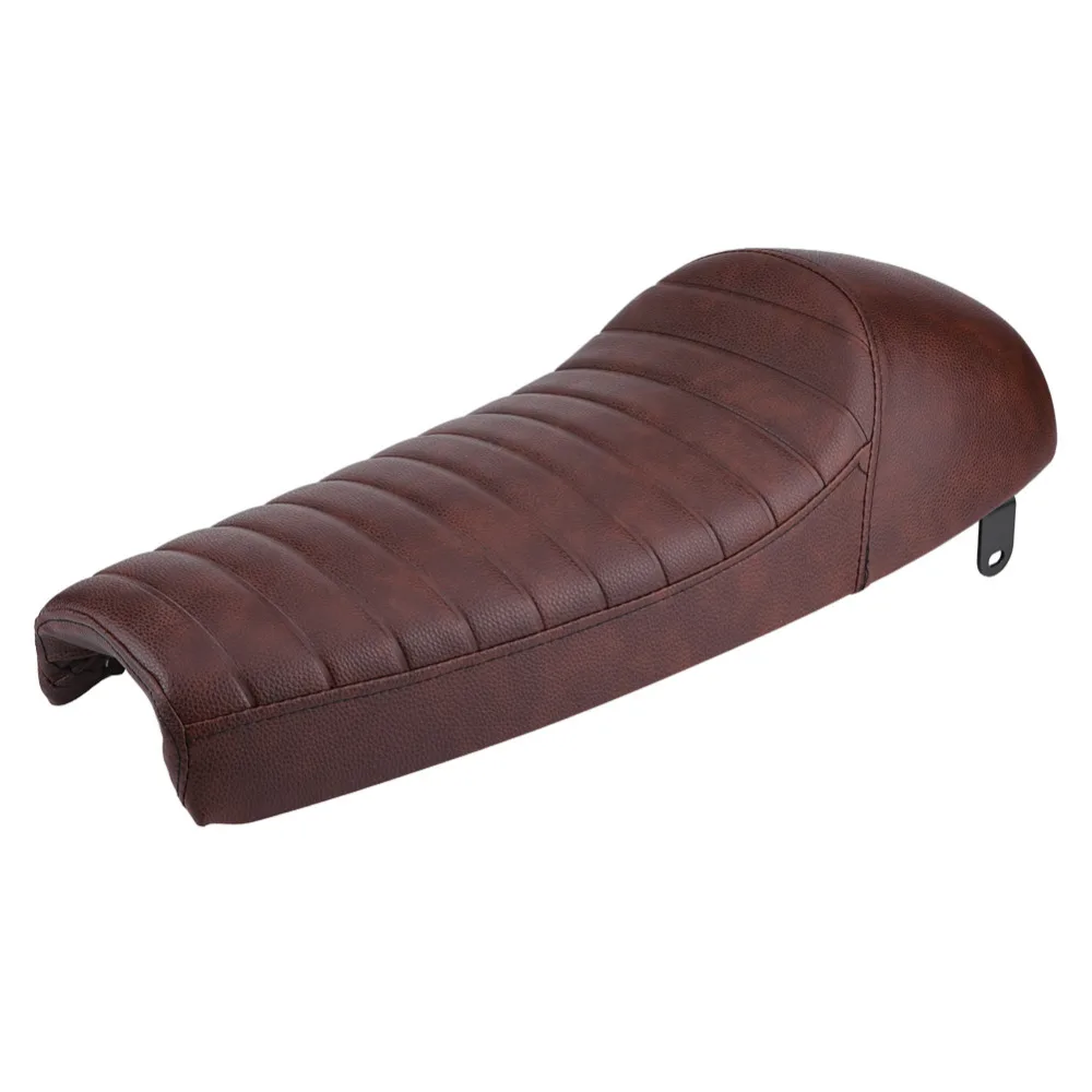 

63 cm Motorcycle Refit Hump Vintage Cushion Saddle Universal Retro Cafe Modification Brown Anti pressure never fade waterproof