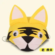 Детские вечерние шляпы с мультяшным принтом; один предмет; головные уборы; представление в детском саду; шляпа