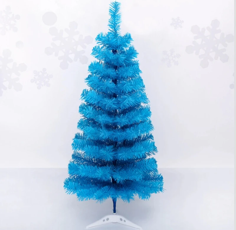 Вечерние, Рождественские елки, 90 см, мини тяжелые сосновые искусственные елки, бирюзовые, синие