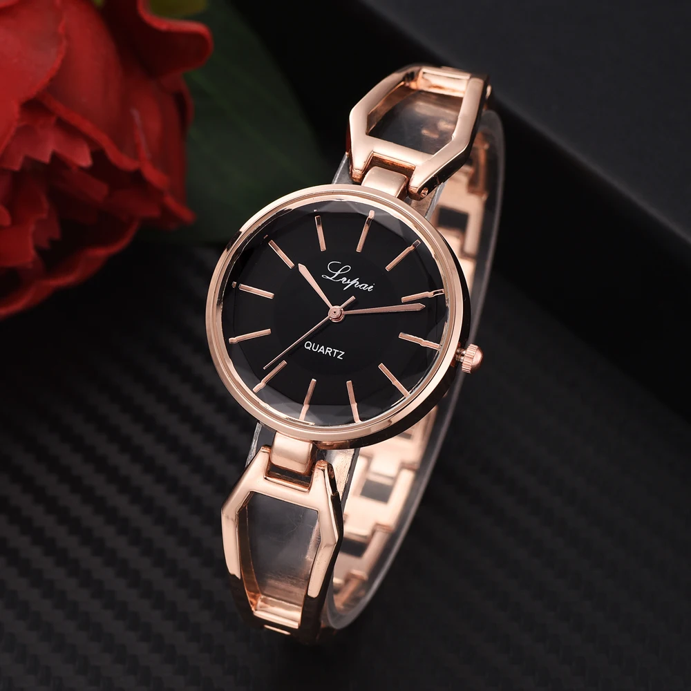 Lvpai брендовые Роскошные женские кварцевые часы с браслетом модные часы с металлическим ремешком женские наручные часы Relogio Feminino