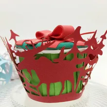 100 шт. бумажная коробка с узором торт форма для порционного кекса выпечки кексов коробка чашки чехол поднос для вечеринок торт формочка, Инструменты для декорирования бумажная формочка 8ZSH161