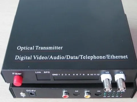 

Multiservice Bidirectional 1 channel Video 1 channel Audio Fibe Optical Media Converters Transmitter Receiver Kits CCTV Security