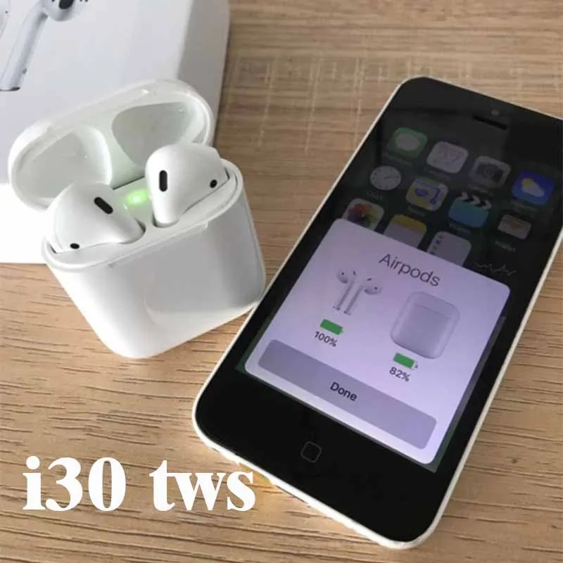 

I30 TWS mini touch Bluetooth 5.0 Earphones PK w1 chip 1: 1 size earphones for airb PK i20 i60 tws