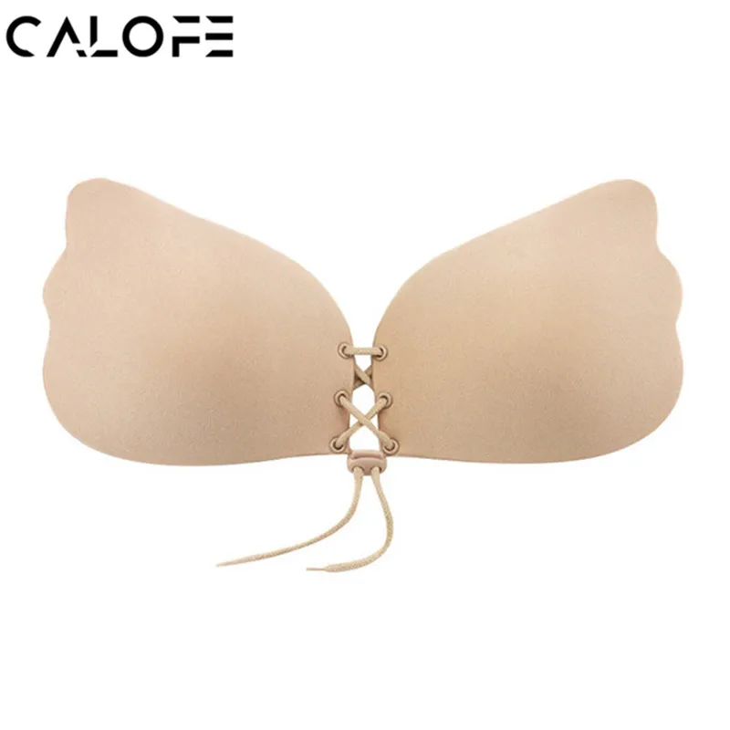 CALOFE Women Self Adhesive Strapless Bandage Blackless Solid Bra Stick