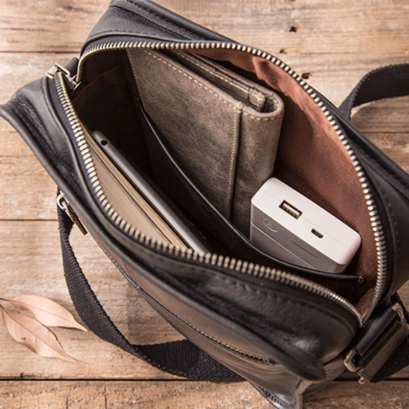 AETOO New handmade leather one-shoulder messenger bag men's casual retro men's suede leather soft leather Japanese Messenger bag