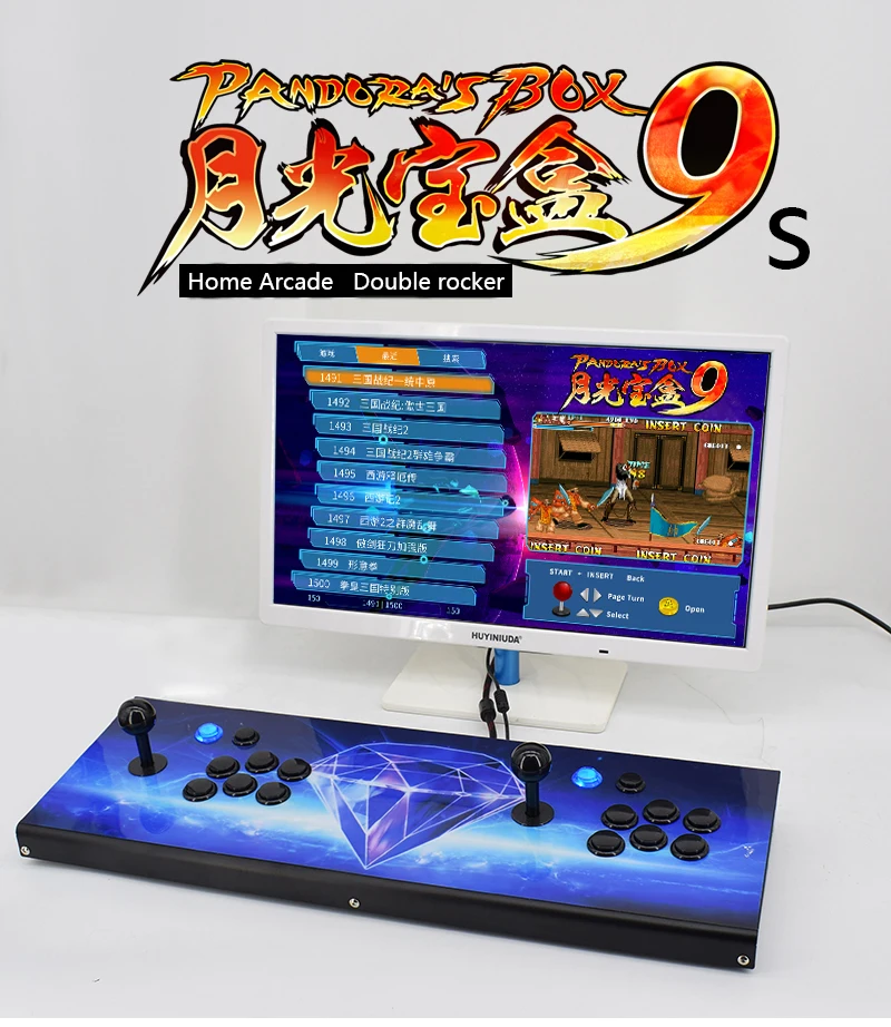 Pandora Box 9 S все металлические box 2200 игровой в одном встроенный arcade/2D Видео игры HD