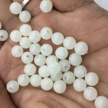 100 шт./лот светящиеся шарики для рыбалки, космические бобы, круглые плавающие шарики, затвор свет, шарики, морские рыболовные снасти, приманки, аксессуары