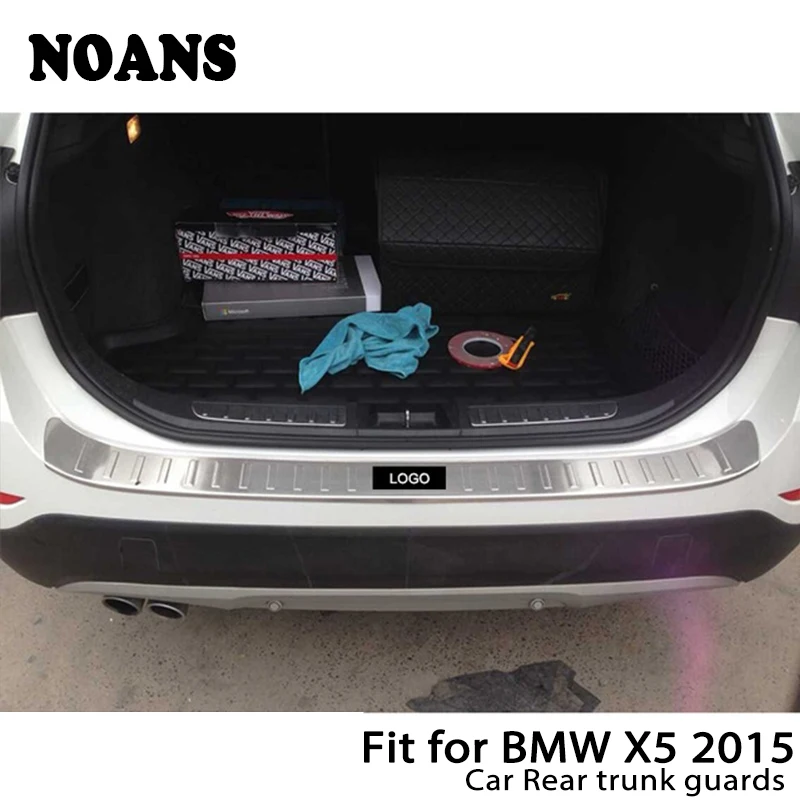 NOANS для BMW X5 F15 авто задний багажник дверь Бампер анти полоски от царапин нержавеющая сталь аксессуары