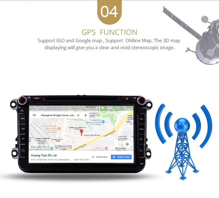 Discount LJDA 2 Din Android 9.0 Car DVD player For Volkswagen Skoda Passat B6/B7/CC Polo Golf Sharan Caddy Bora Car GPS Radio Multimedia 6
