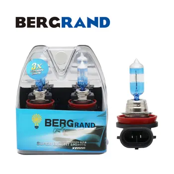 

H11 Halogen 12V 55W Lamps For Car Headlight Fog Lights 4300K Xenon Super Vision Ultra Quartz Glass light bulbs for auto 2PCS