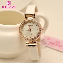 Marque KEZZI Soleil Motif Strass Dames montre-bracelet Ladie Tempérament Déserts Montres Montres À Quartz En Gros
