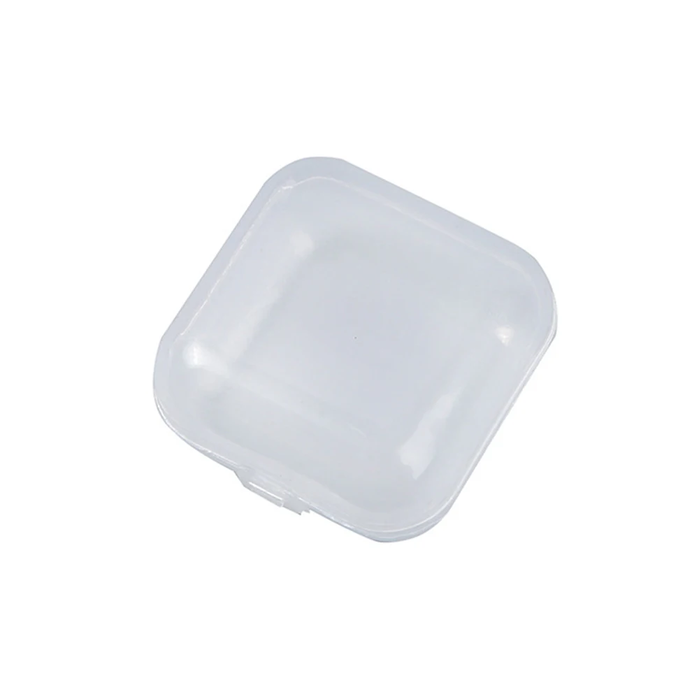 Новинка 10 шт. Мини Прозрачная пластиковая маленькая коробка для ювелирных изделий Беруши коробка для хранения Контейнер бусины макияж прозрачная коробка для хранения - Цвет: Transparent