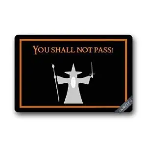 Lord Of The Rings Doormat Door Welcome Mat Cover Rug Outdoor