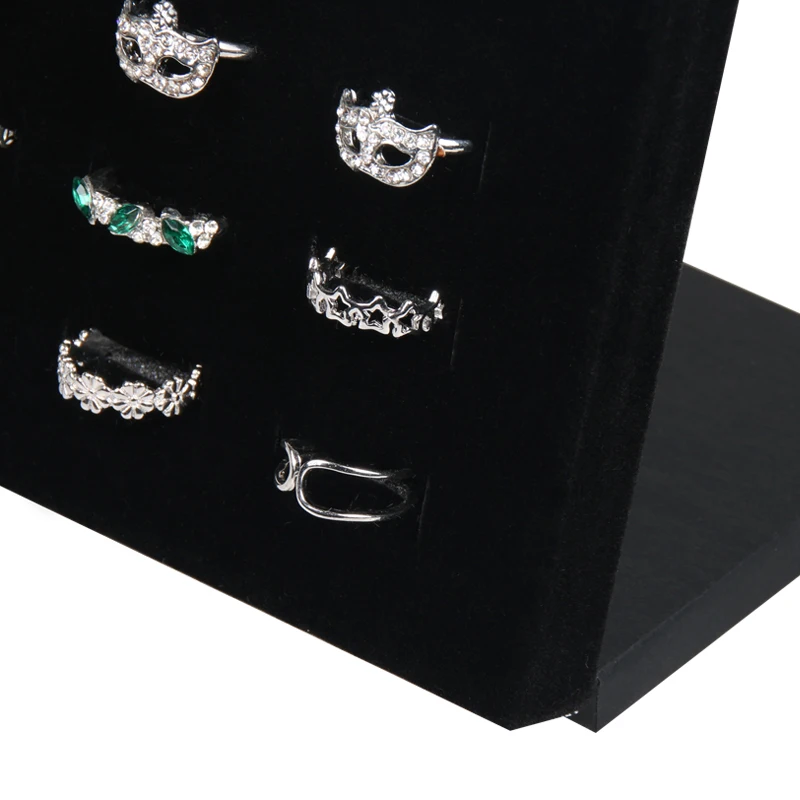  Velvet Ring Display Holder Stand for Store 50 Seat for Rings Storage Jewelry Display Wall Jewellry 