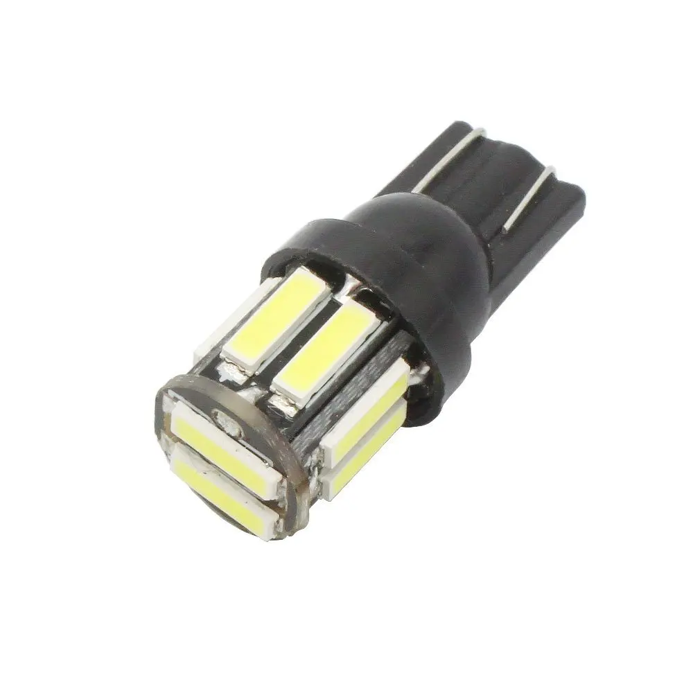 10 шт. белый DC 12V 3 5W T10 W5W 194 147 152 158 159 10SMD 7020 светодиодный светильник для чтения