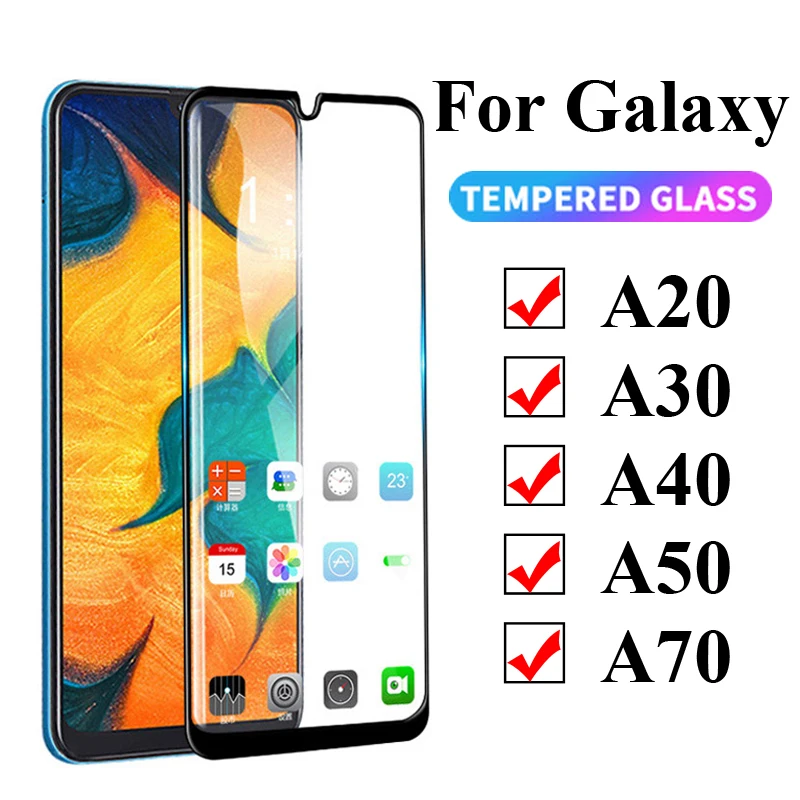 Защитное стекло для samsung Galaxy a30 a40 a50 a70 закаленное sansung галерея 30a 40a 50a 30 40 50 70