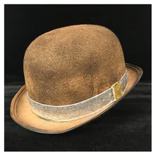 Золотой стимпанк котелок шляпа для женщин и мужчин ретро Лолита очки Топпер Топ шляпы «Fedora» Косплей маг Billycock шляпа для жениха