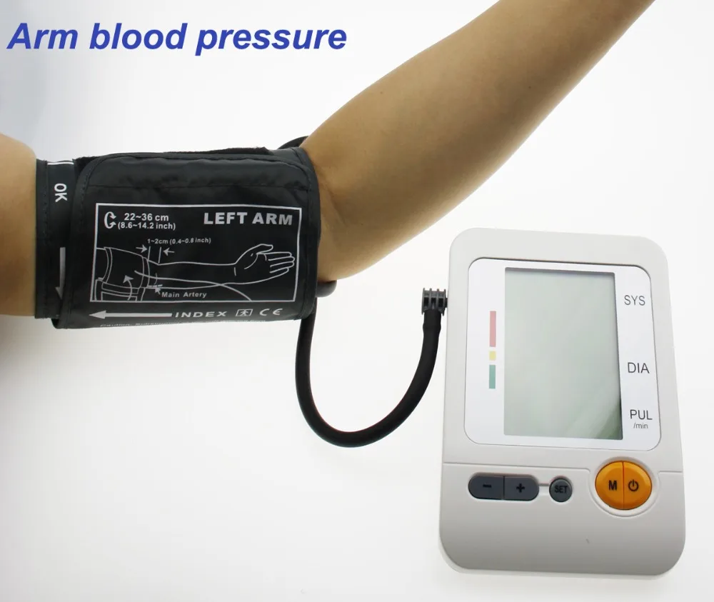 120 цифровой ЖК-дисплей с памятью, автоматический Монитор артериального давления на руку, измеритель артериального давления, измеритель сердечного ритма, медицинский прибор, BP-103H