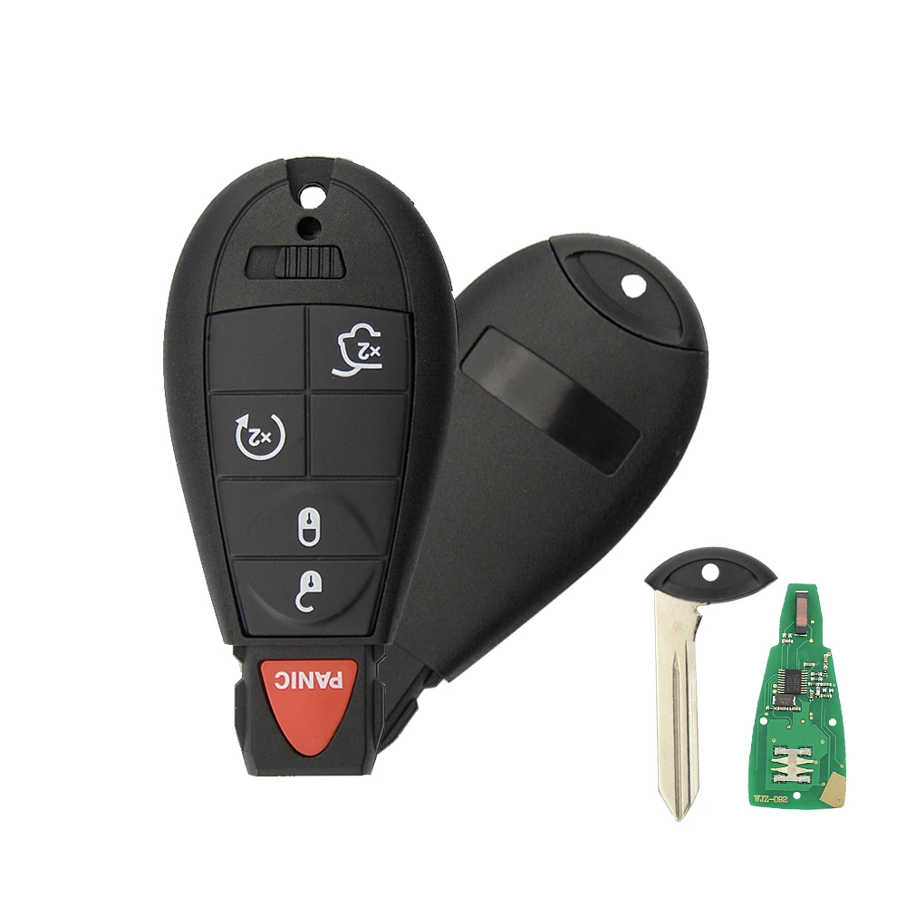 OkeyTech 5 кнопок 433 МГц ID46 чип транспондера со вставкой маленькое лезвие дистанционный ключ для Chrysler Dodge Charger Magnum Challenger