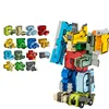 15Pcs Creative Blocks Assembling Educational Blocks Action Figure Transformation Number Robot Deformation Robot Toy For Children ► Photo 3/6