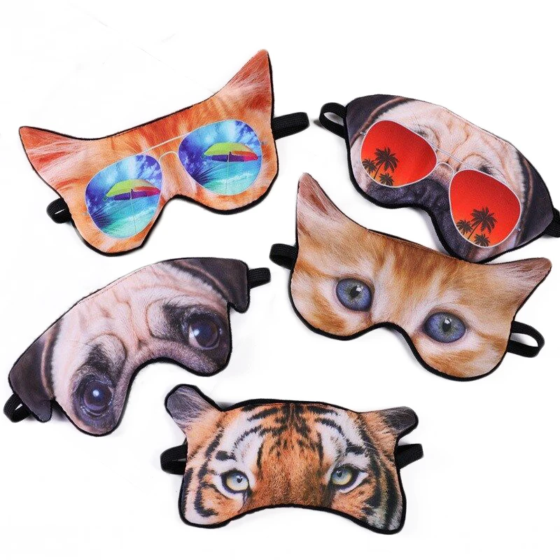 1Pc Breathable funny cartoon Eye face mask sleep Blindfold Eyeshade