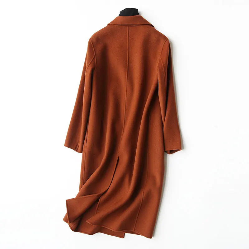 AYUNSUE 2018 Winter Coat Women 80% Wool Coat Female Autumn Double Woolen Jackets Long Jacket Outwear manteau femme hiver WYQ1130