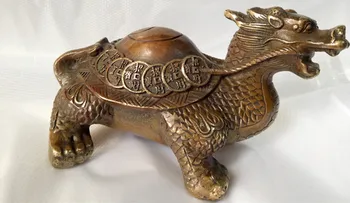 

The gift of a fine bronze coffee Wild Animal Statue of ancient China