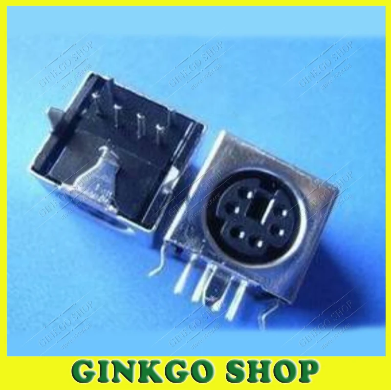 20pcs/lot PS2 6P Keyboard / mouse socket /plug seat/jack DIN Socket PS2