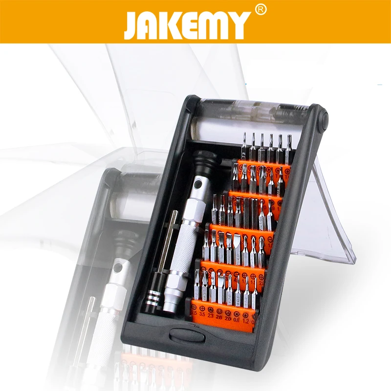 JAKEMY 38 in 1 Multifunctional Screwdriver Set Torx Hexagonal Slotted Phillips Y Type Screw Driver Repair Set For Phone PC