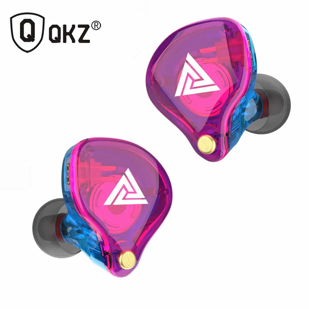 Наушники QKZ VK4 ZST Pro со съемным кабелем аудиомониторы шумоизоляция Hi Fi музыка спорт
