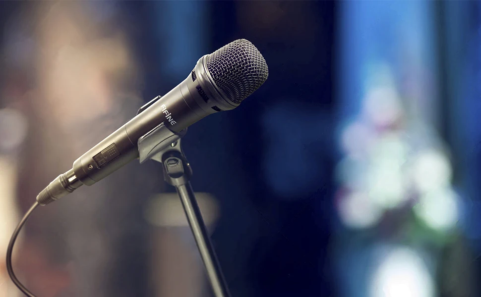 FIFINE-ميكروفون قلبي ديناميكي محمول باليد ، مع مفت...