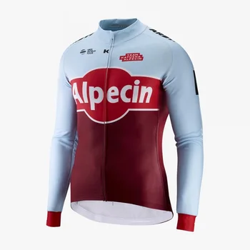 

winter thermal fleece pro team katusha alpecin warmer long sleeve cycling jersey MTB cycle jacket jersey maillot Ropa ciclismo