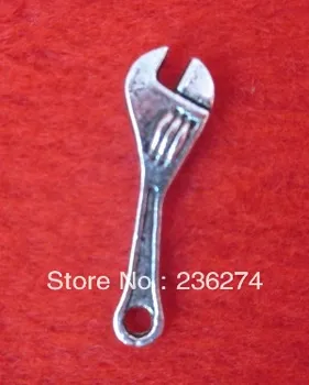 

600Pcs tibet silver spanner Charms Pendants Alloy Chrms Findings 24*8mm
